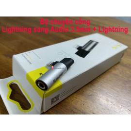 Bộ chuyển cổng Lightning sang Audio 3.5mm + Lightning