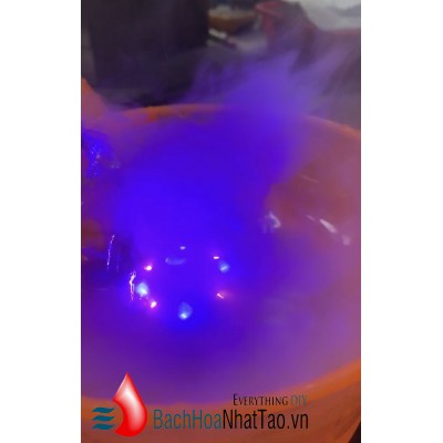 Động cơ siêu âm phun sương tạo ẩm DC24v  12 đèn led 7 màu