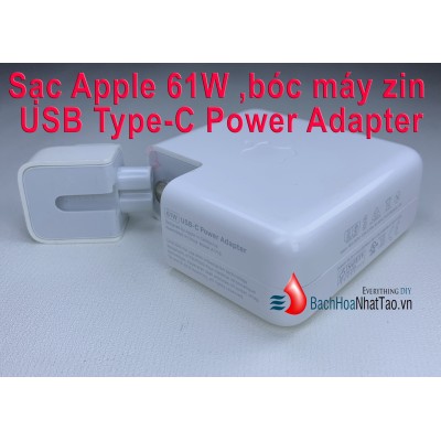 Sạc Apple 61W bóc máy zin - USB Type-C Power Adapter