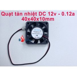 Quạt tản nhiệt DC 12v 0.12a vuông 4x4x1cm