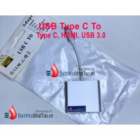 Bộ Adapter cáp chuyển Type-C sang HDMI 4k/USB/TypeC