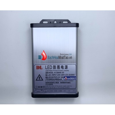 Nguồn tổ ong 5V 60A 300W ngoài trời mới 100%
