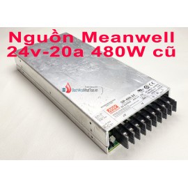Nguồn Meanwell 24V 20A 480W quạt đôi cũ